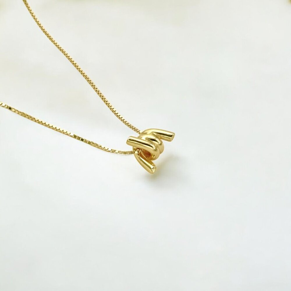 Torque Knot Gold Necklace